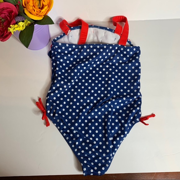 Girl’s Penelope Mack Patriotic Floral Swimsuit - Picture 12 of 12